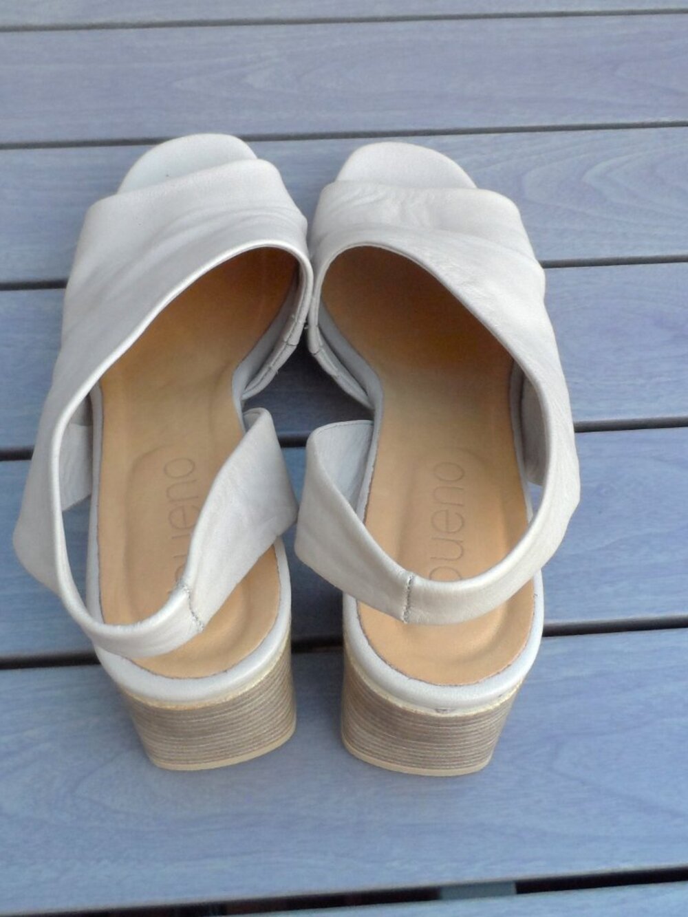 Bueno- slingback light beige sandals sz., 9 - Picture 4 of 11